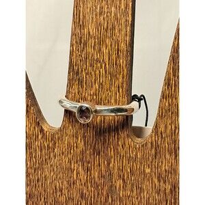 NWT Peyote Bird Deep Purple Raised Gemstone 925 Sterling Silver Ring Size 6.75